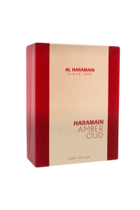 Perfume Amber Oud Ruby Edition Al Haramain - Eau De Parfum caja